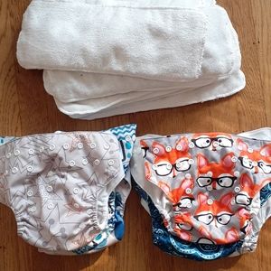 Reusable diapers - 6 cloth diapers
